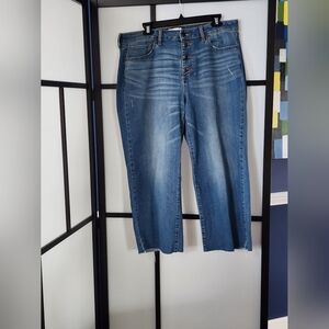 Sonoma Women's Cropped Wide Leg Jeans, Sz 16